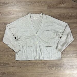 Buck Mason Gray Button Front Cardigan